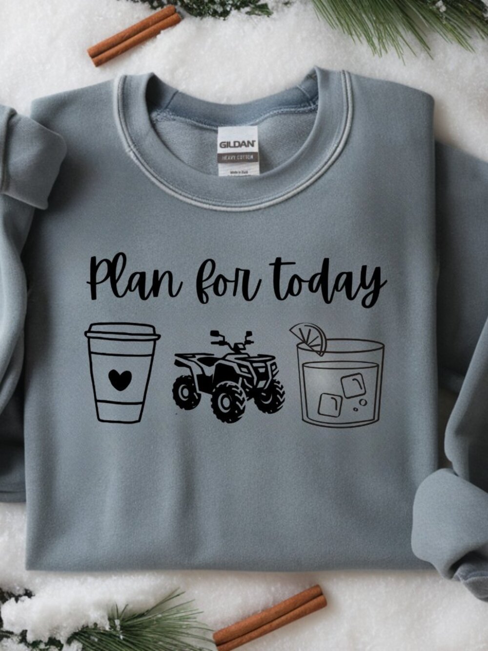 ❄️ CLOSEOUT | Plan for Today ATV Crewneck Sweatshirt